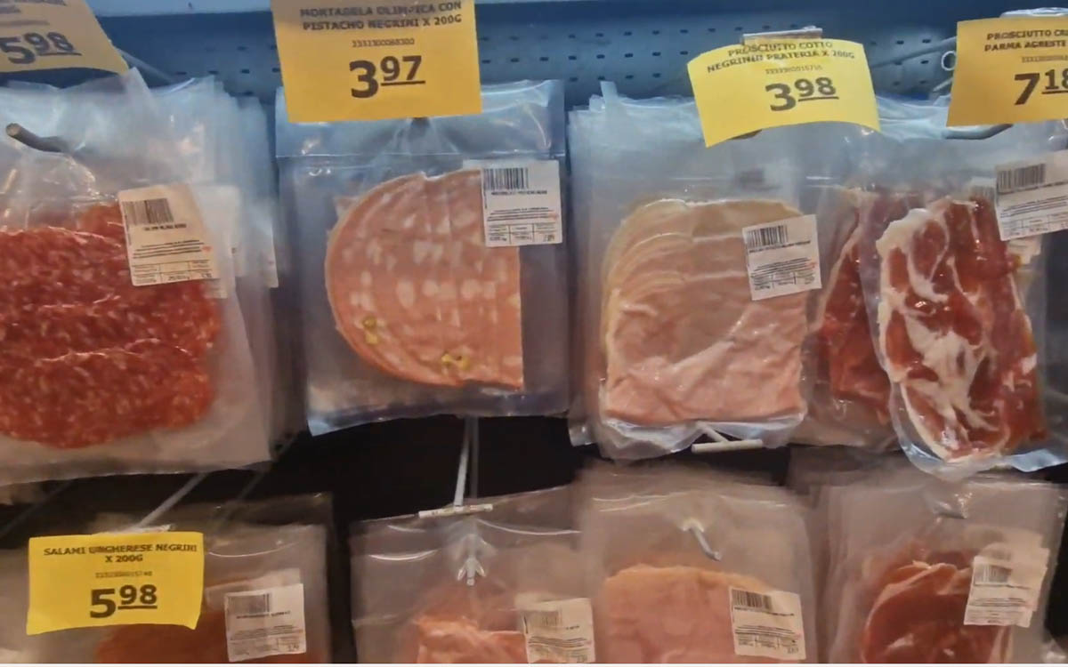 COSTO DI PROSCIUTTO E FORMAGGIO ITALIANO A ISLA MARGARITA